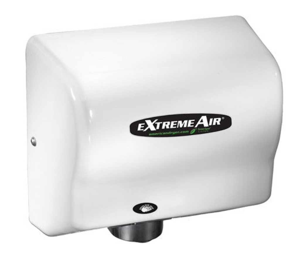 AMERICAN DRYER® GXT9-M eXtremeAir® HAND DRYER - Steel White Auto High Speed Heated Universal Voltage
