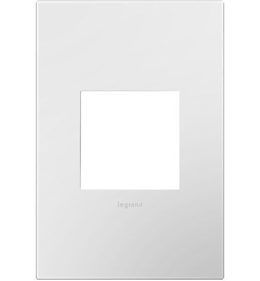 Gloss White-on-White, 1-Gang Wall Plate