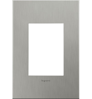Brushed Stainless, 2-Gang Wall Plate