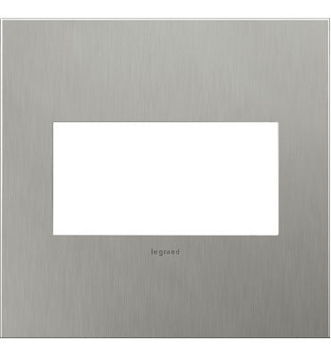Brushed Stainless, 3-Gang Wall Plate