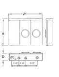 MSC 200 AMP - MULTI POSITION 1/2" STUDS 200 Amp Main c/w Blank Compartment