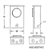 MSC 200 AMP 600V 1/2" Compression Studs