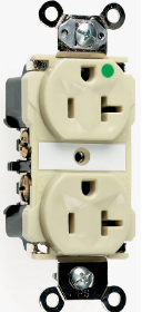 Extra Heavy-Duty Hospital Grade Receptacles, Back & Side Wire, 15A, 125V, White