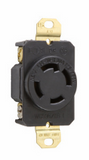 30 Amp NEMA L1430 Connector - Black Back, White Front Body