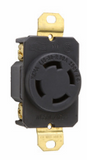 30 Amp NEMA L1530 Connector - Black Back, White Front Body