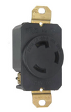 30 Amp NEMA L530 Connector - Black Back, White Front Body