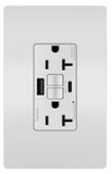 NEW Tamper-Resisant Self-Test GFCI USB Type-AC Outlet, White