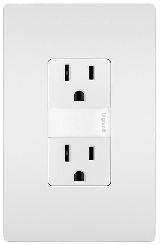 radiant® 15A Tamper-Resistant Outlet with Night Light