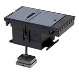 Outdoor Ground Box 2-Gang, 20A Duplex Receptacles, Black