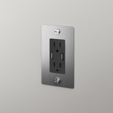 Single Gang Outlet with USB Charger