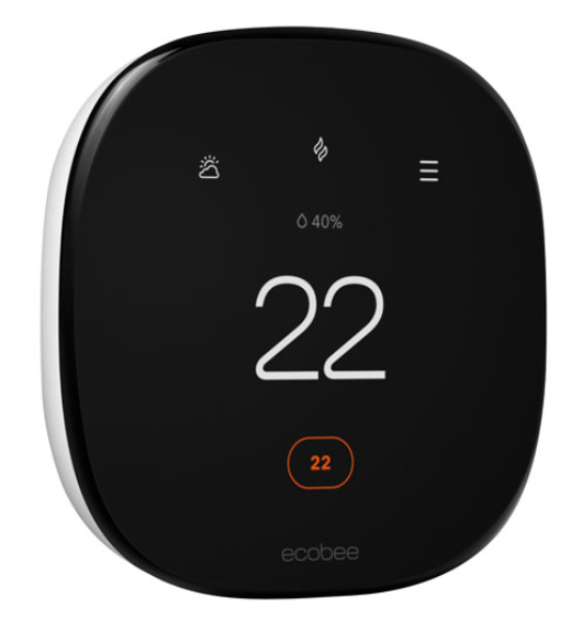 ecobee Wi-Fi Smart Thermostat Enhanced - Black