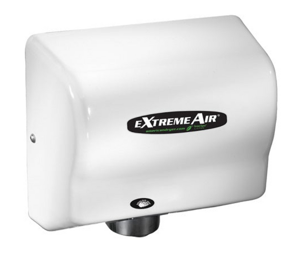 AMERICAN DRYER® GXT9-M eXtremeAir® HAND DRYER - Steel White Auto High Speed Heated Universal Voltage