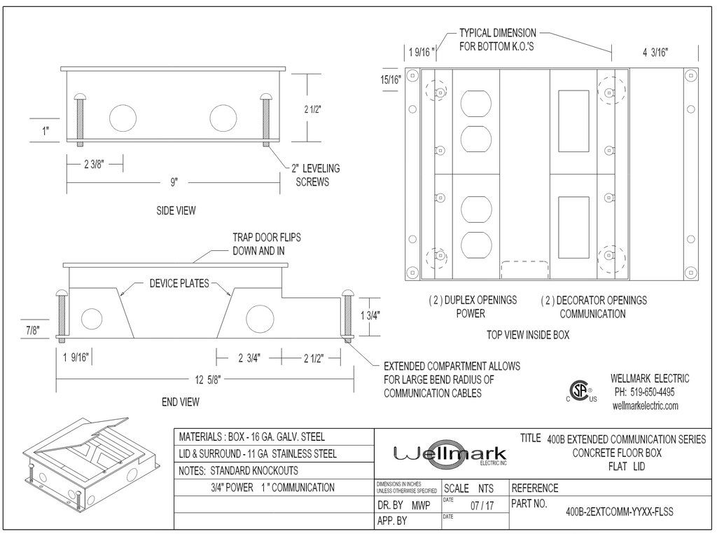 Wellmark Floor Boxes – Vaughan Electrical Supply
