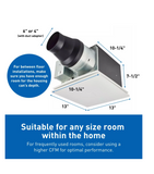 WhisperGreen® Select Architectural Bathroom Fans