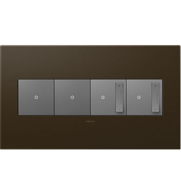 Bronze, 4-Gang Wall Plate