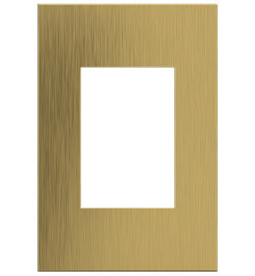Brushed Satin Brass, 2-Gang  Wall Plate