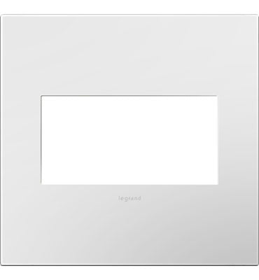 Gloss White-on-White, 2-Gang Wall Plate