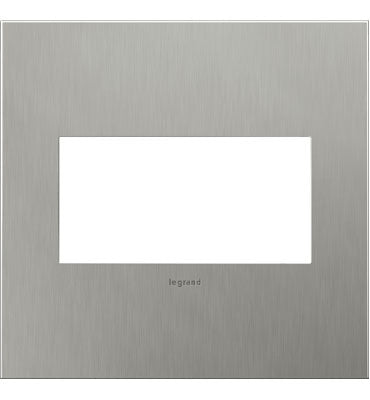 Brushed Stainless, 3-Gang  Wall Plate