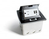 Countertop boxes with USB