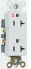 Isolated Ground Heavy-Duty Decorator Spec Grade Receptacles, Back & Side Wire, 125V, White