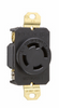 30 Amp NEMA L1430 Connector - Black Back, White Front Body