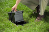 Outdoor Ground Box 2-Gang, 20A Duplex Receptacles, Black